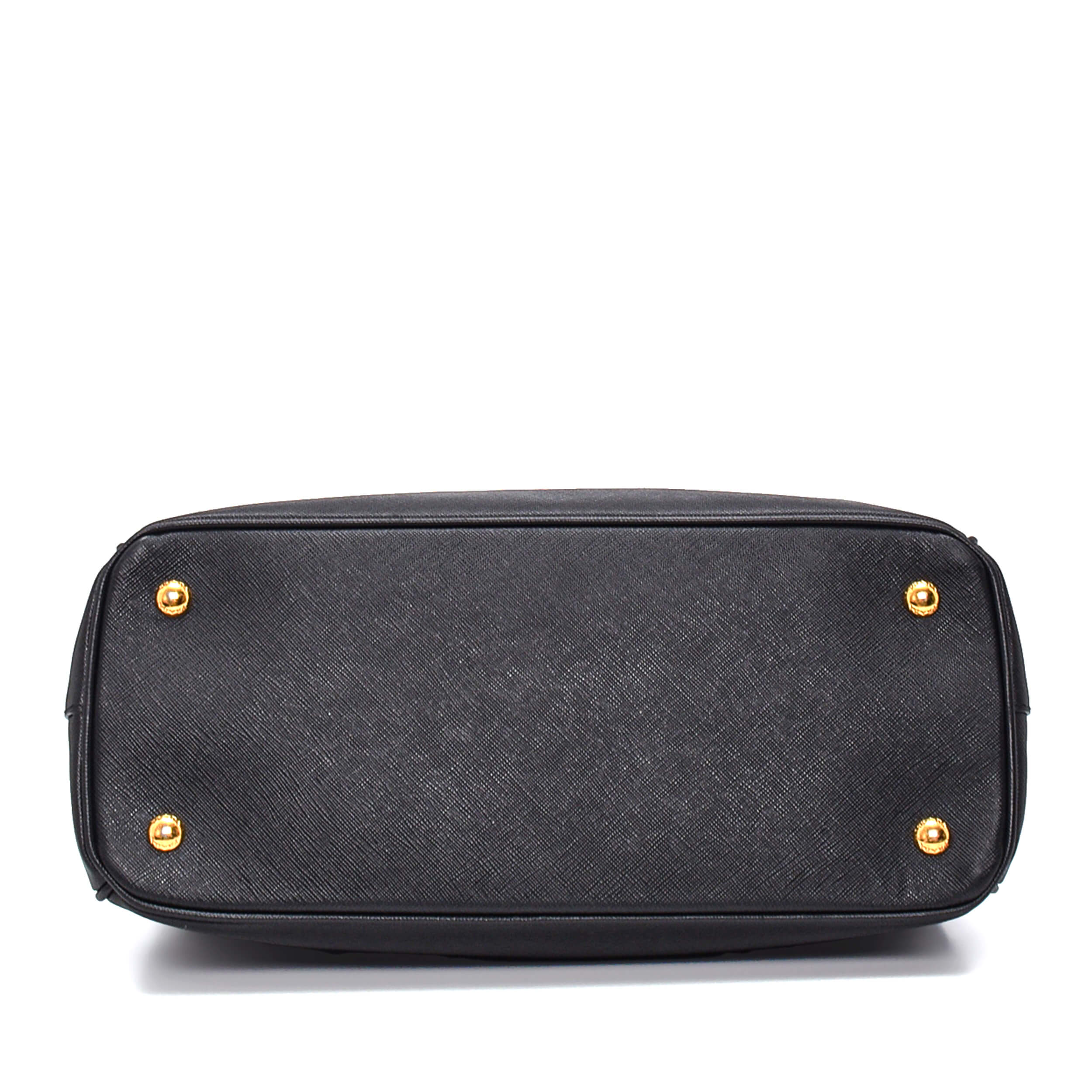 Prada - Black Saffiano Leather Small Galleria Bag